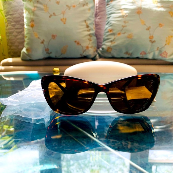✨Thierry Mugler✨Tortoiseshell Squared Cat Sunglasses (TR 2022 C02 140 CR39 CAT3) - Picture 2 of 16